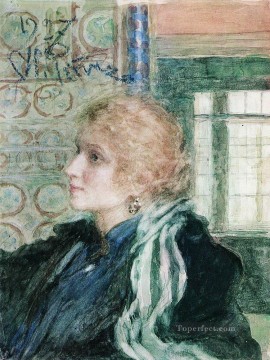 マリア・クロプシナの肖像画 1925年 イリヤ・レーピン Oil Paintings